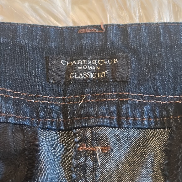 Charter Club Woman Classic Fit Cropped Mid-Rise Capris - Picture 5 of 6